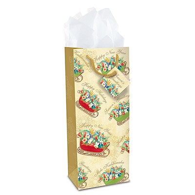 Wine Gift Bag, Sleigh of Aloha