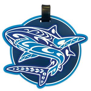 PVC Luggage Tag, Tribal Shark