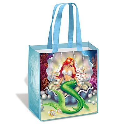 Island Tote, Island Heritage Mermaid - Pearl/Coral