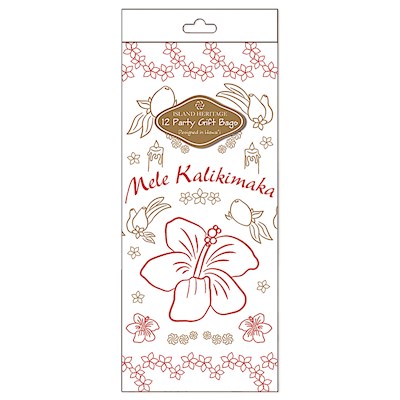 Cello Bag 12-pk SM, Hibiscus Kalikimaka