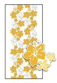 Candy Lei Kit 5-pk, Hibiscus Lei Gold & White