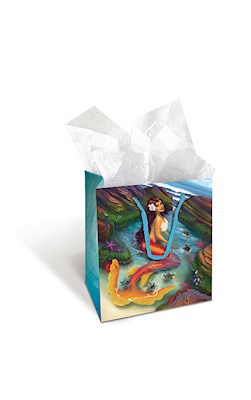 Small Gift Bag, IH Mermaids Pearl/Coral