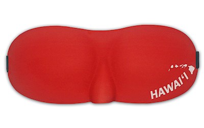 Island Eye Mask, Hawaiian Islands - Red