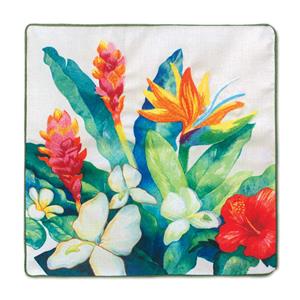 Cotton Linen 18x18 Cover, Bird of Paradise