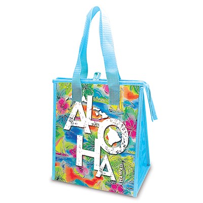 Sm Insulated Tote, Tropical Aloha