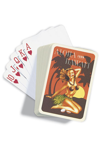 Playing Cards, Coconut Girl Poster