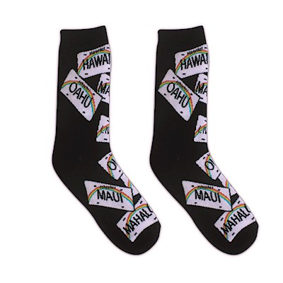 Island Socks 1-pr Women, License Plates