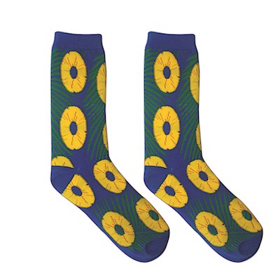 Island Socks 1-pr Women, Pineapple Slices