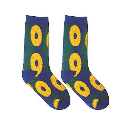 Island Socks 1-pr Men, Pineapple Slices