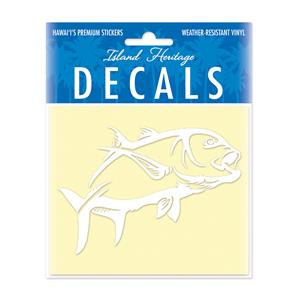 Decal Small Oblong, Ulua 2 White
