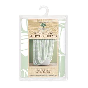 Shower Curtain, Tropical Leaves – Sage