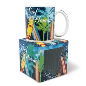 10 oz. Boxed Mug, Surf Hawaii