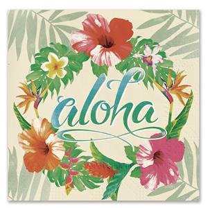 Cocktail Napkins 20-pk, Aloha Floral