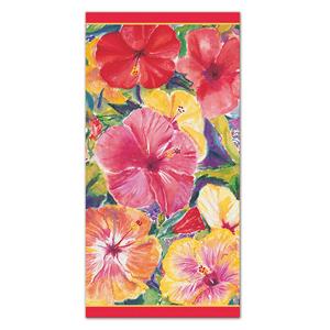 Beach Towel, Hibiscus Impressions