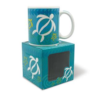 10 oz. Boxed Mug, Swirling Honu