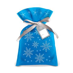 Drawstring Gift Bags 3-pk LG, Honu Flurries