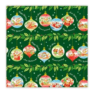 Rolled Gift Wrap, Santa's Island Holiday  NEW!