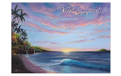 Greeting Card, Island Sunset