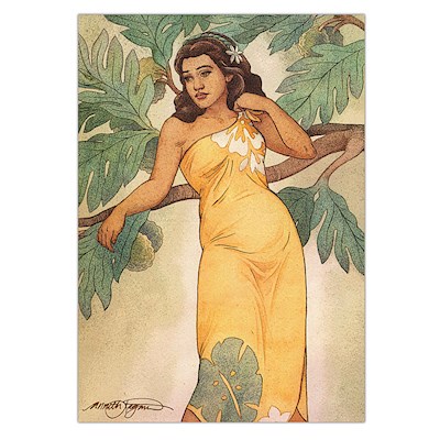 Greeting Card, Tropical Maiden, Anneth Lagamo (V)
