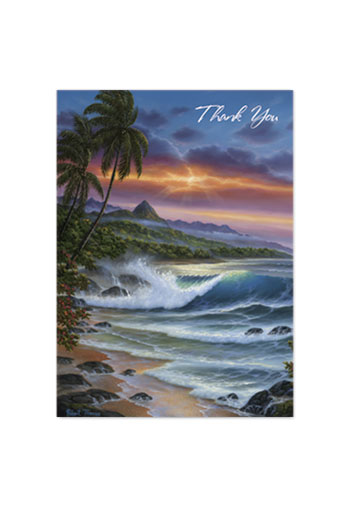 Greeting Card, Bali Hai Sunset (V)