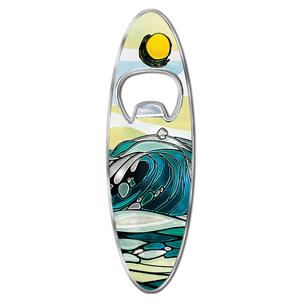 Foil Bottle Opener Magnet, Wave Break