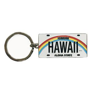 Metal License Plate Keychain, Hawaii