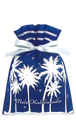 Drawstring Gift Bags 3-pk SM, Twilight Palms