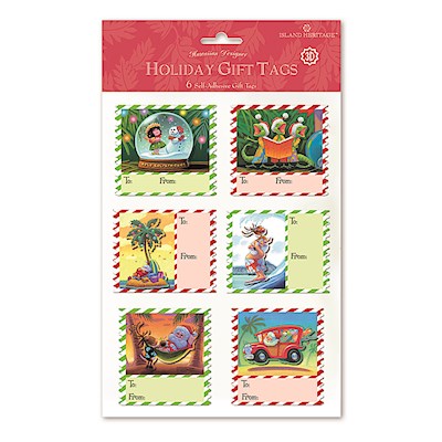 3D Adhesive Gift Tag 6-pk, Mele Stamps
