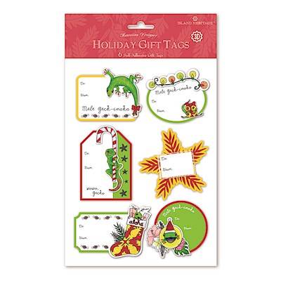 3D Adhesive Gift Tag 6-pk, Mele Geck-Imaka