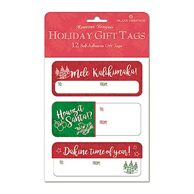 Adhesive Gift Tag 12-pk, Local Kine Holiday