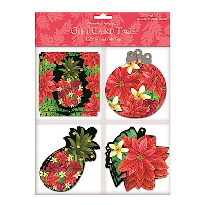 Gift Tag 12-pk, Pineapple Floral
