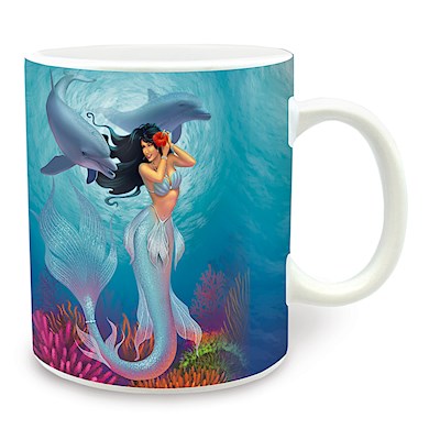 14 oz. Mug, IH Mermaids - Sunny/Jewel