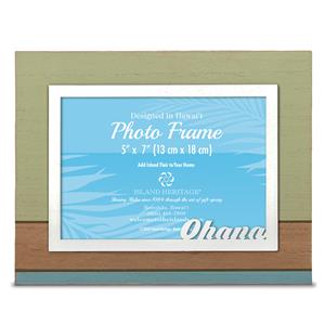 IH Painted Wood Photo Frame, Ohana 5X7