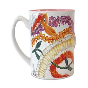 14 oz Embossed Mug, Leis of Aloha