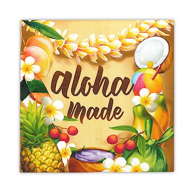 Wall Art Canvas Print 8x8, Aloha Made