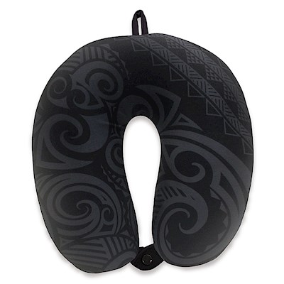 Travel Neck Pillow, Tribal - Gray