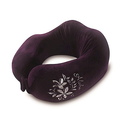 Travel Neck Pillow Memory Foam, Plumeria - Aloha