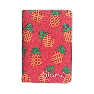 Passport Holder, Pineapple Hawaii - Pink