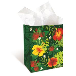 Medium Gift Bag, Floral Monstera