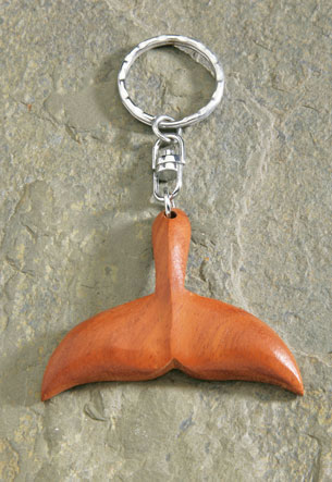 Wooden Keychain, Whale Tail (Bayong)