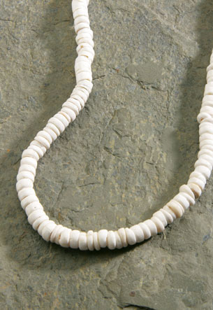 Shell Necklace, Large White Puka