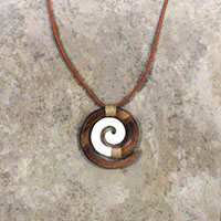 Adjustable Wood/Bone, Koru Brown