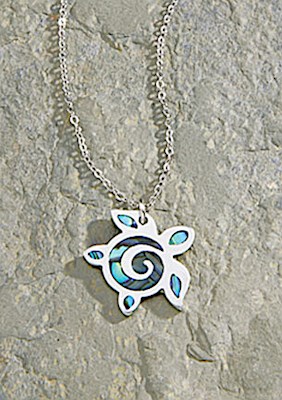 Silver Chain, Pewter/Paua - Honu