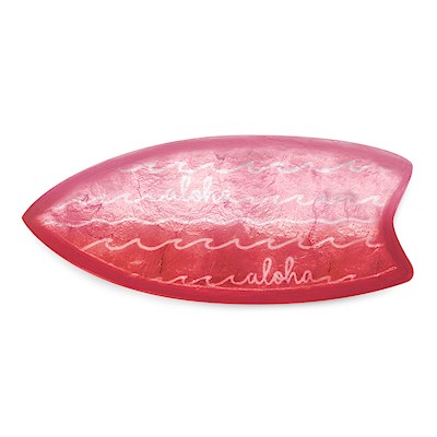 Trinket Tray, Surfboard - Aloha Pink