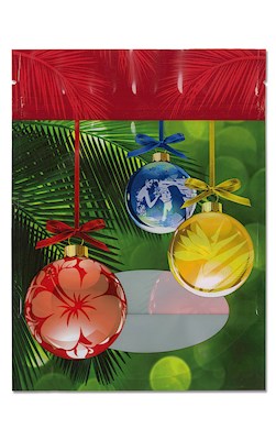 ITC STND UP ZIP PCH - Island Holiday Ornament