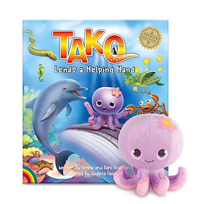 Tako Book & Plush Set