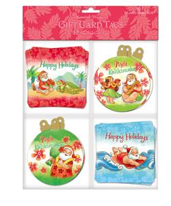 Gift Tag 12-pk, Santa’s Island Holiday