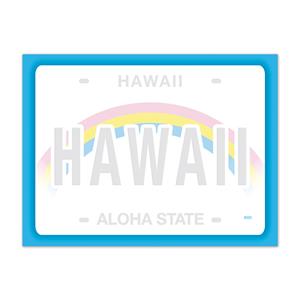 Rect. Aloha Stick'n Notes 50-sht, License Plate