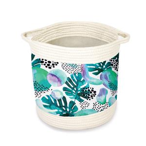 Storage Baskets, Midnight Monstera - Small