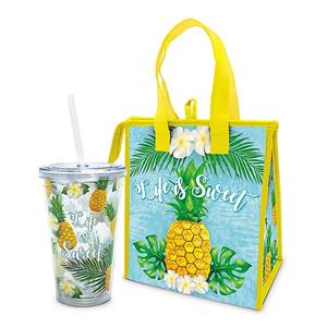 LIFE IS SWEET TOTE & TUMBLER GIFT SET
